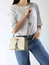 Cross Body Tas Caviar Leder Milano Beige caviar CA21101-vue-porte